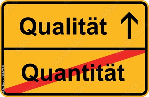 Qualität statt Quantität