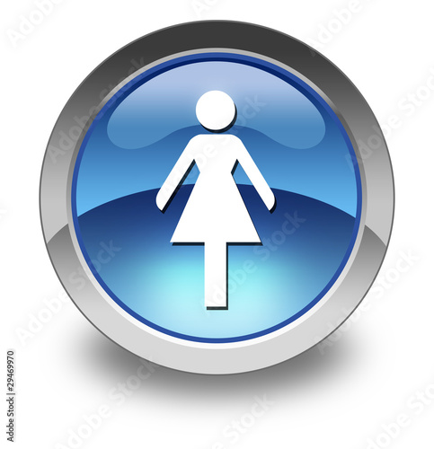 Glossy Pictogram "Ladies Restroom"