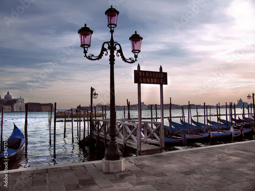 Venedig, Canal de Grande Ufer mit Laterne