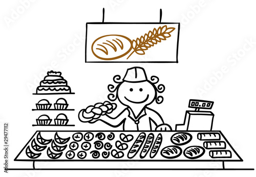 figur in bäckerei