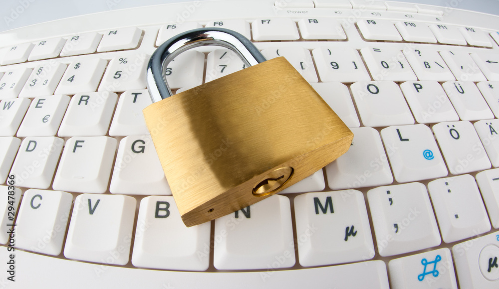 Datensicherheit für Computer. Vorhangschloss Datensicherheit für Computer. Vorhangschloss