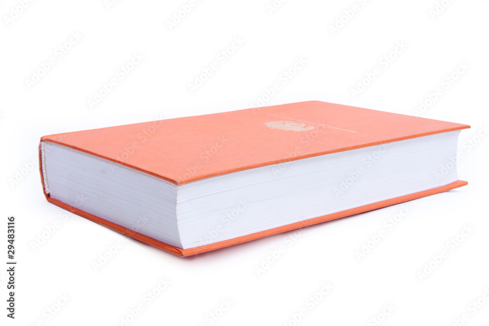 Blank book cover orange Blank book cover orange
