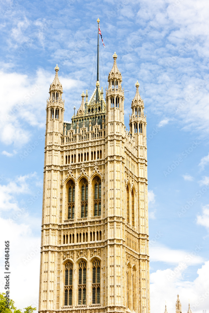 Victoria Tower, Westminster Palace, London, Great Britain