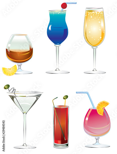 Set of alckogolik drinks