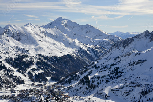 Obertaurn ski resort in austrian alps