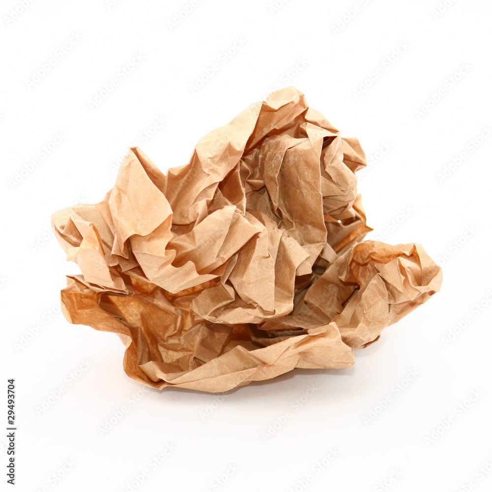 Crumpled brown paper Crumpled brown paper