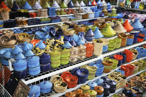 africa and tunis colorful ceramics photo