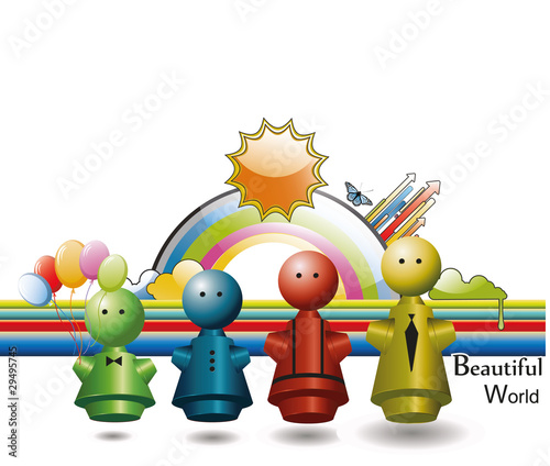 familia en vector