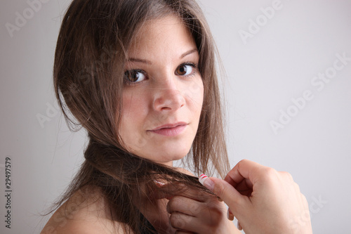 Young brunette portrait