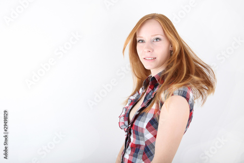 Young redhead girl portrait © semisatch