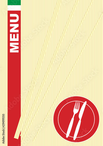 Menu Card - Pasta