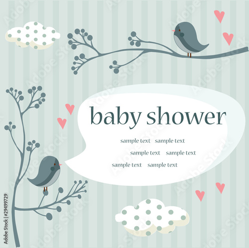 baby boy shower , vector illustration