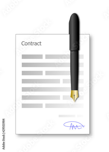signature de contrat