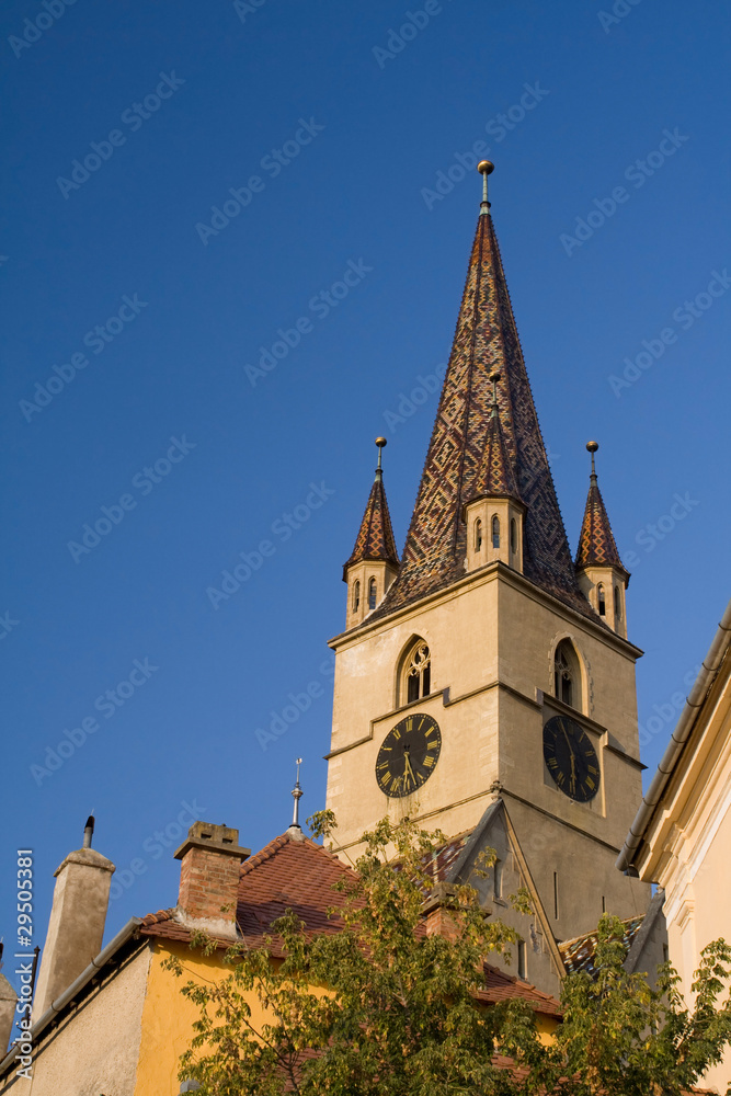 Photo of a church tower