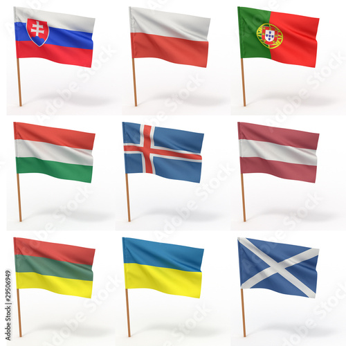 Collection of european flags © Maksym Yemelyanov