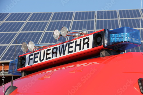 Feuerwehr Solarzellen