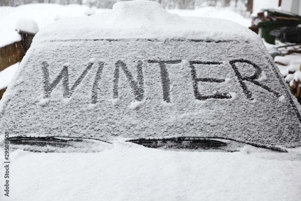 Fototapeta premium Winter mit Schnee