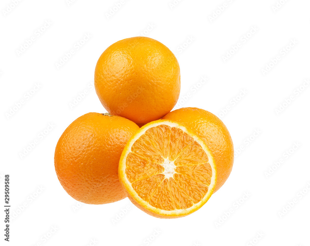 photo of oranges isolated on white background photo of oranges isolated on white background