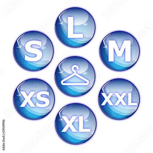 Collection taille pictos glossy icons web 2.0