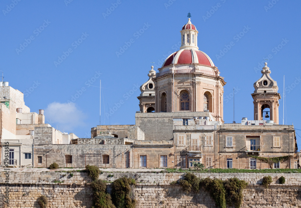 dome at Senglea. Malta