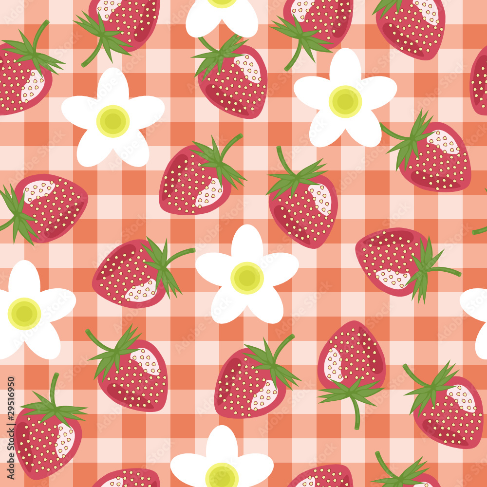 seamless background with strawberry seamless background with strawberry