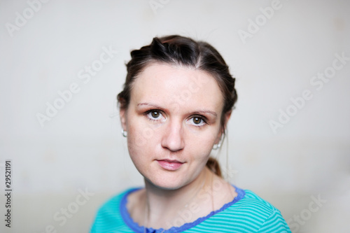 Beauty young woman with dark hair