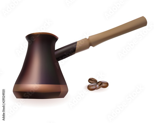 Copper Turk to brew coffee