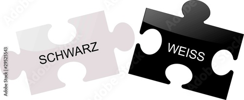 schwarz weiss Puzle