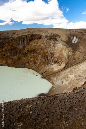 Vitio geothermal lake in Interior of Iceland. photo