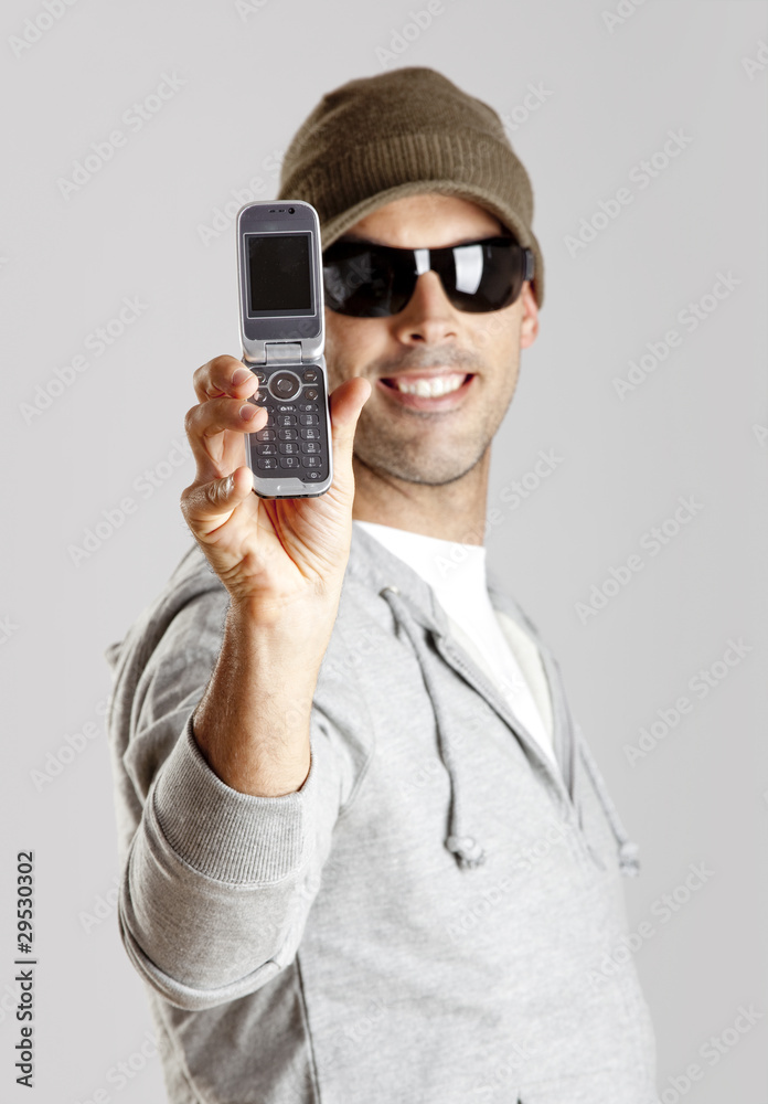 Man with a cellphone