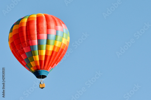 Hot Air Balloon against Blue Sky © bbourdages