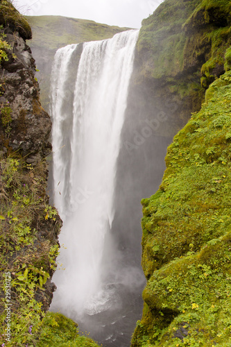 View on Skogafoss waterfall - Iceland
