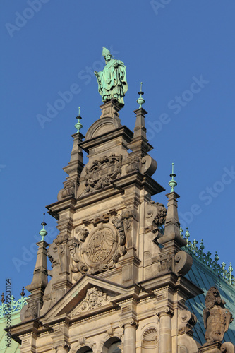 Detailaufnahme Hamburger Rathaus