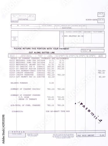 Medical Bill Cardiac CT Scan PAID Health Care