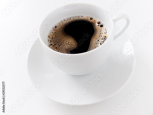 cup of coffee Isolated on white