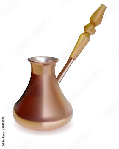 Copper Turk to brew coffee