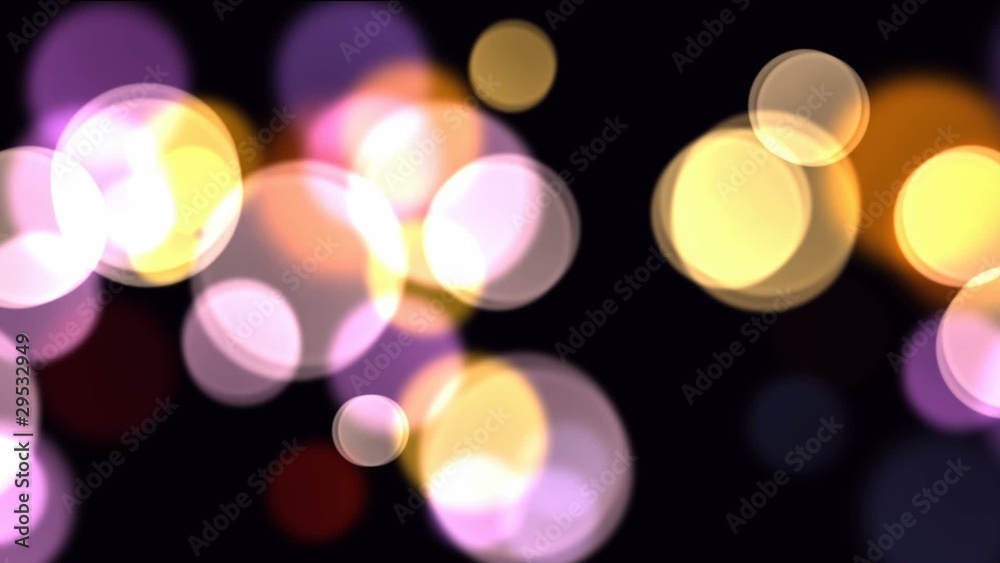Night city out of focus.
