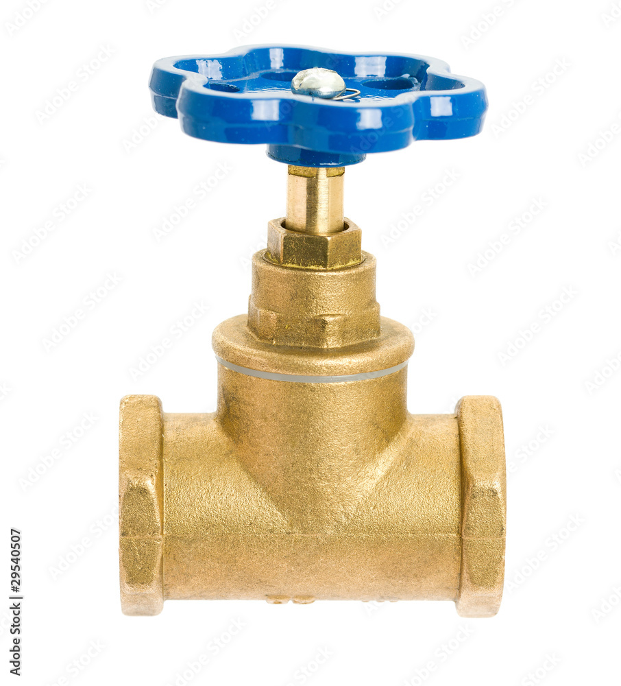 Water valve isolated on white background Water valve isolated on white background