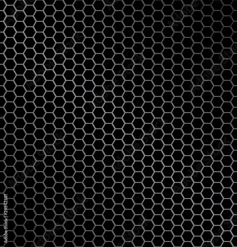 Hexagon metal background
