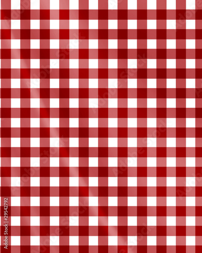 Red picnic fabric