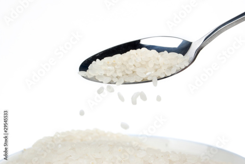 Tableware and rice
