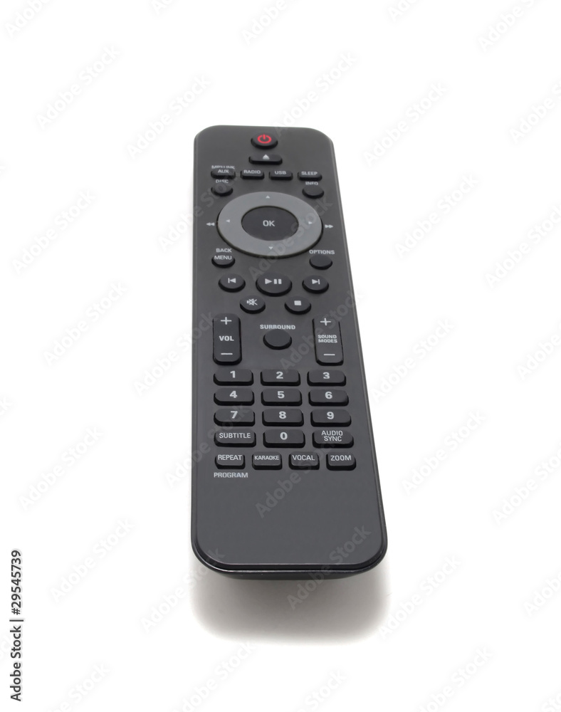 A Black Remote control isolated on white (Vertical) A Black Remote control isolated on white (Vertical)