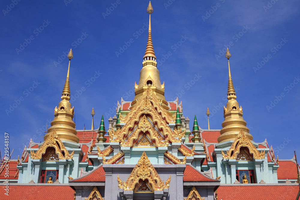 Fototapeta premium Thai stupa at north of Thailand