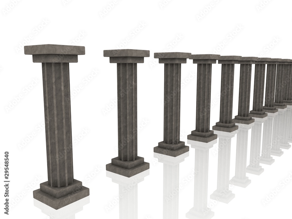 Fototapeta premium columns of stones