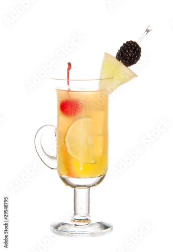 Friuty Mocktail drink with peach shnapps