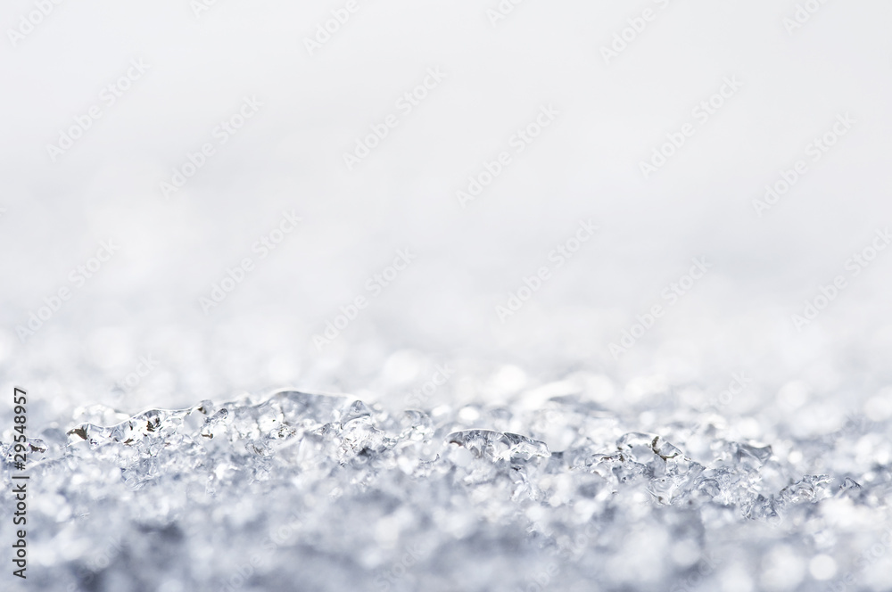 Obraz premium Neige vue de près