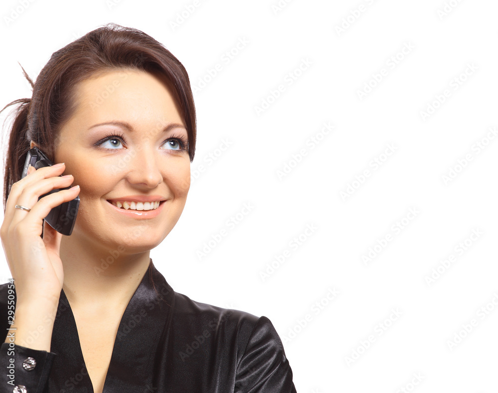 portrait of a beautiful young woman with cellphone portrait of a beautiful young woman with cellphone