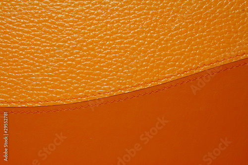 Orange leather