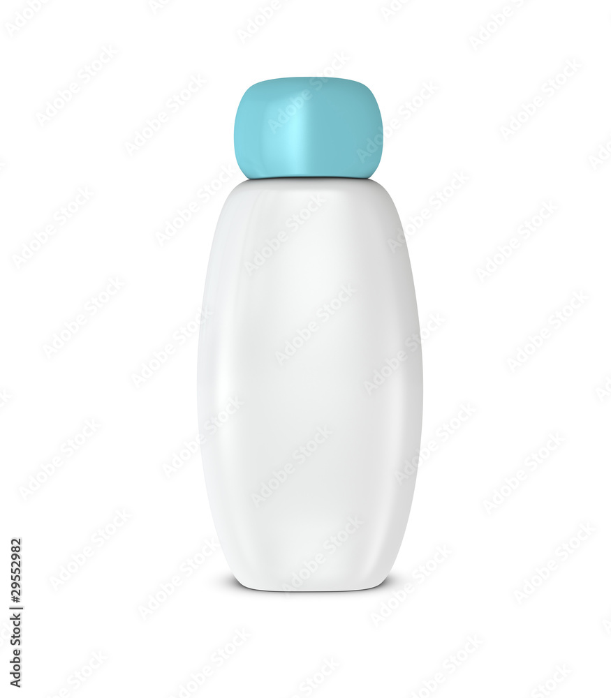 White shampoo bottle White shampoo bottle