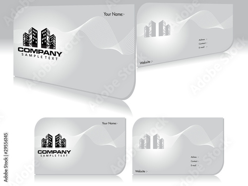 abstract buisness cards template